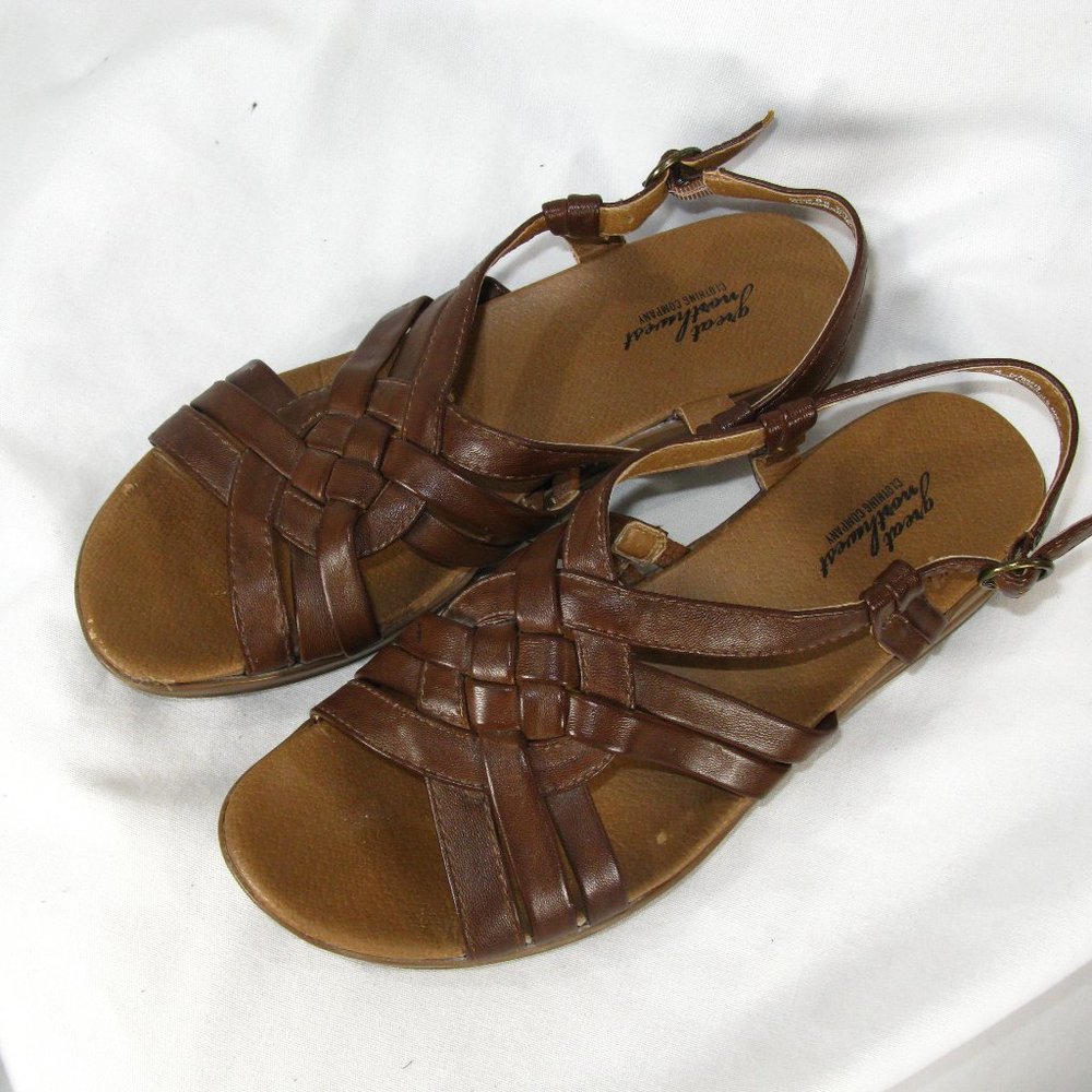 Great Northwest Clothing Company Angie Sandal - Brown - Size 9 - Gently worn